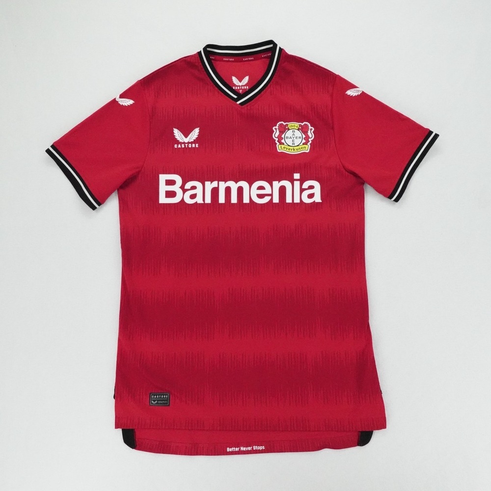 Bayer Leverkusen Castore 2022-23 Jersey Men M Red Barmenia Soccer Shirt